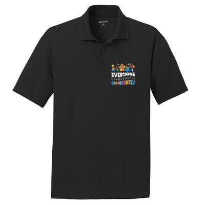 Autism Awareness Support Everyone Communicates Differently PosiCharge RacerMesh Polo