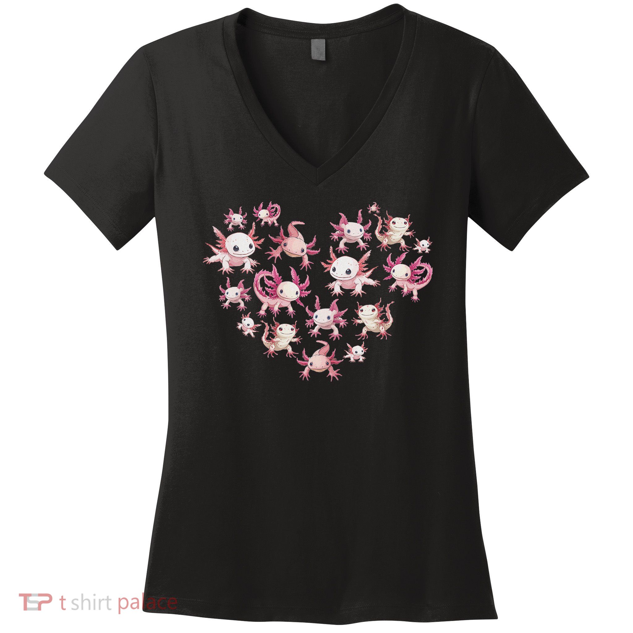 Axolotl Axolotl S For Women Heart Cute Women's V-Neck T-Shirt