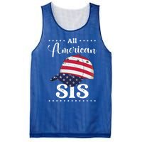 All American Sis Cap July 4 Gift Mesh Reversible Basketball Jersey Tank