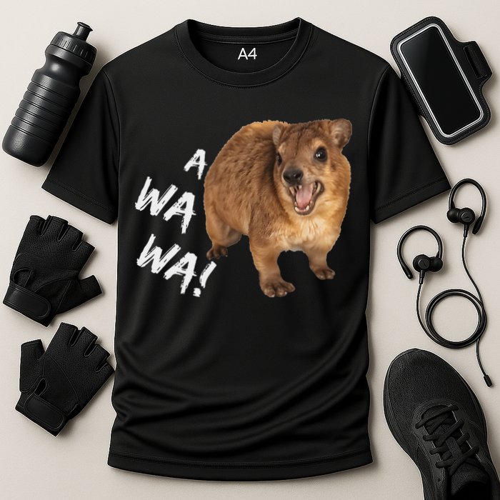 Awawa! Angry Screaming Hyrax Cooling Performance Crew T-Shirt
