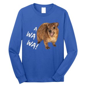 Awawa! Angry Screaming Hyrax Long Sleeve Shirt