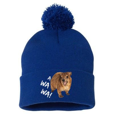 Awawa! Angry Screaming Hyrax Pom Pom 12in Knit Beanie