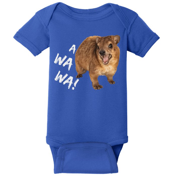 Awawa! Angry Screaming Hyrax Baby Bodysuit