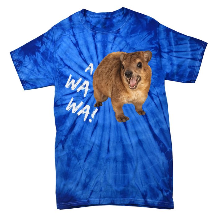 Awawa! Angry Screaming Hyrax Tie-Dye T-Shirt