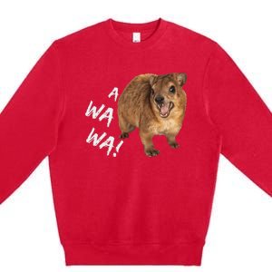 Awawa! Angry Screaming Hyrax Premium Crewneck Sweatshirt