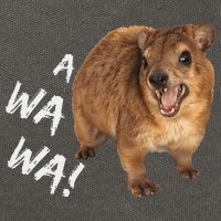 Awawa! Angry Screaming Hyrax Cotton Canvas Backpack
