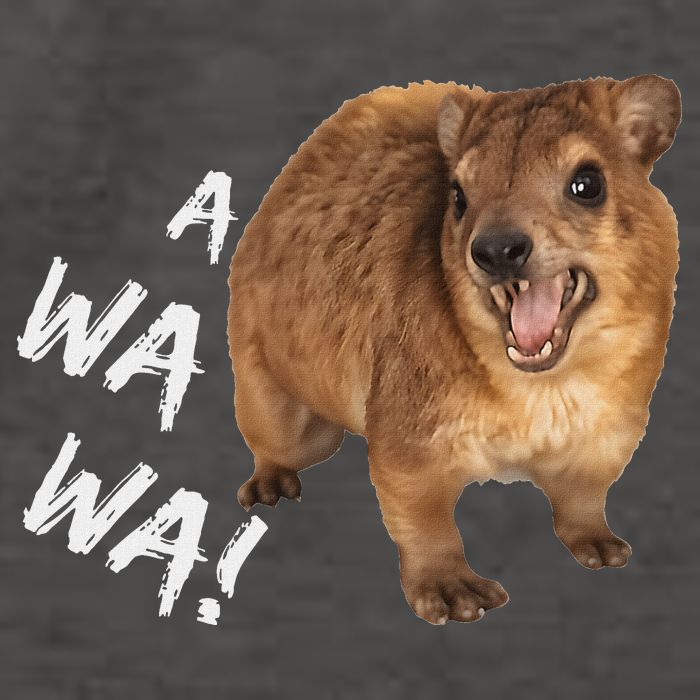 Awawa! Angry Screaming Hyrax Vector Backpack
