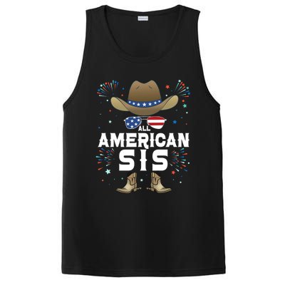 All American Sis Matching Family Group 4th Of July Sister Great Gift PosiCharge Competitor Tank