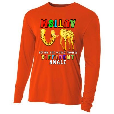 Autism Awareness Seeing The Giraffe World View Cooling Performance Long Sleeve Crew