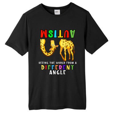 Autism Awareness Seeing The Giraffe World View Tall Fusion ChromaSoft Performance T-Shirt