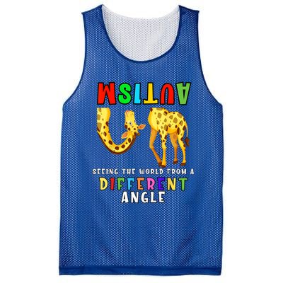 Autism Awareness Seeing The Giraffe World View Mesh Reversible Basketball Jersey Tank