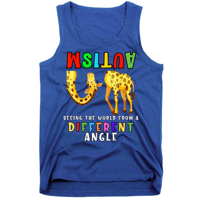 Autism Awareness Seeing The Giraffe World View Tank Top