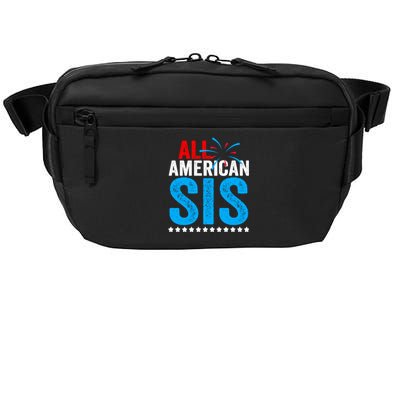 All American Sis Sister 4th Of July Usa Family Matching Gift Crossbody Pack