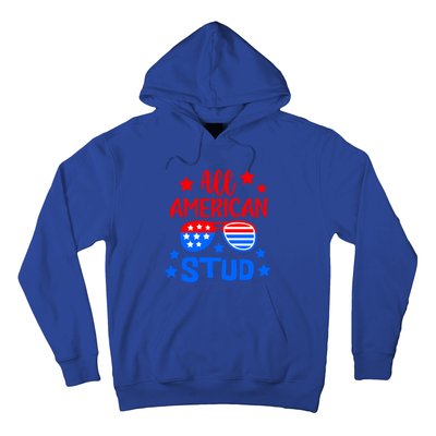 All American Stud 4th Of July Patriotic Gift Hoodie