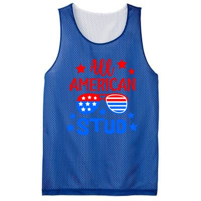 All American Stud 4th Of July Patriotic Gift Mesh Reversible Basketball Jersey Tank