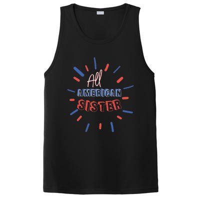 All American Sister Sis Matching Family 4th Of July Holiday Gift PosiCharge Competitor Tank