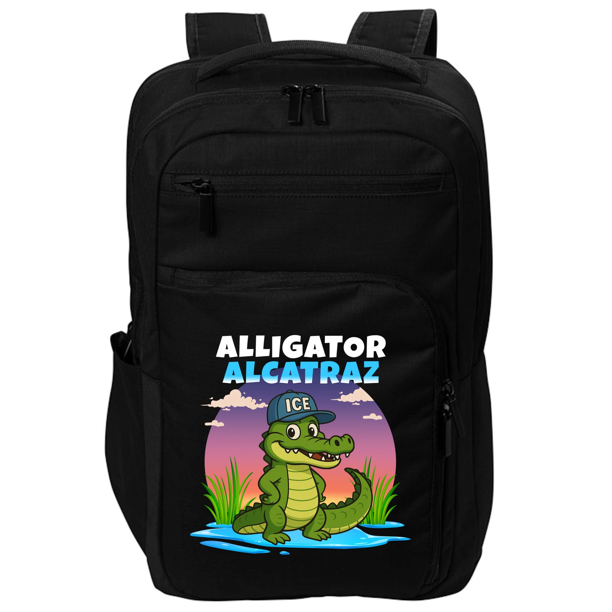 Alligator Alcatraz Sunset Impact Tech Backpack