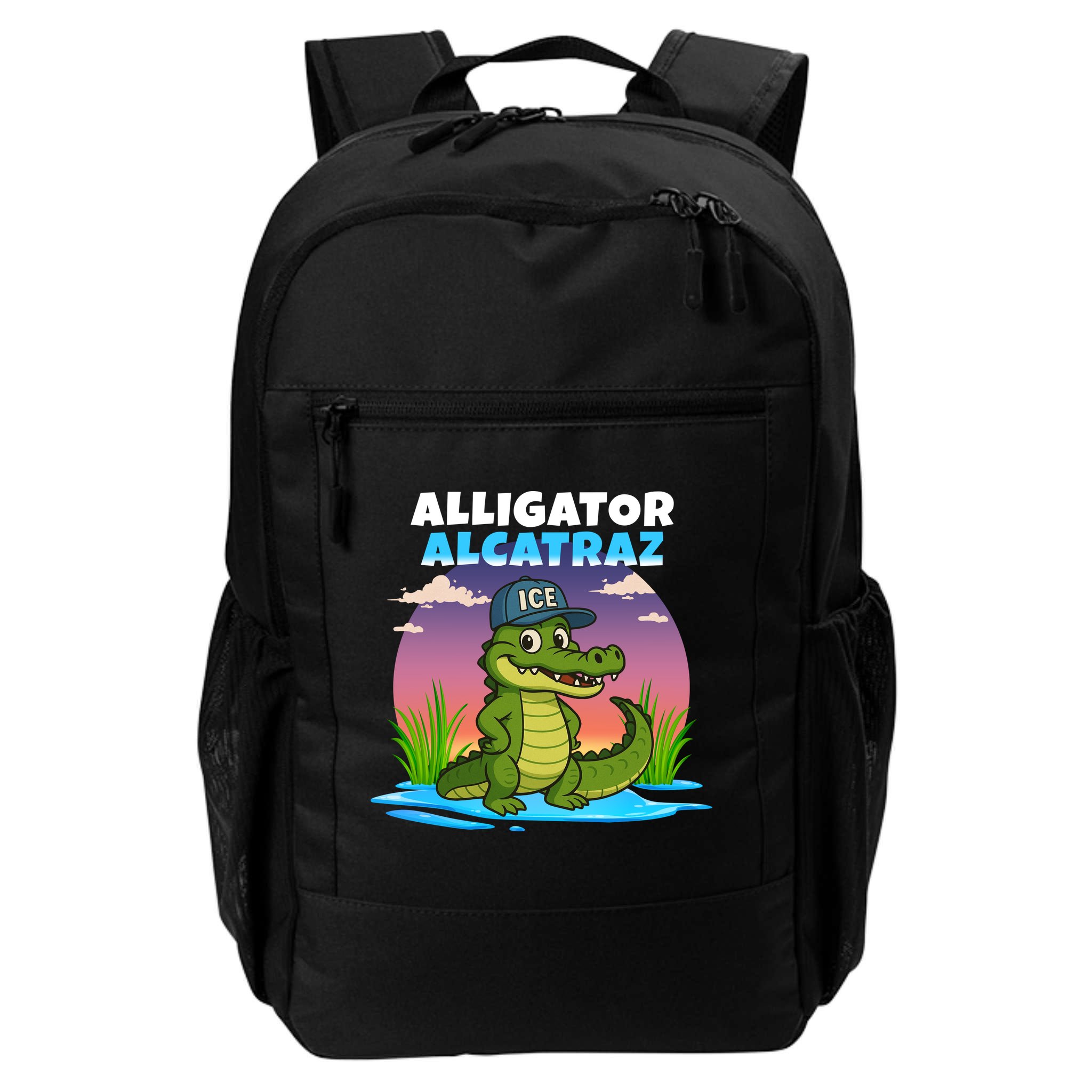 Alligator Alcatraz Sunset Backpack