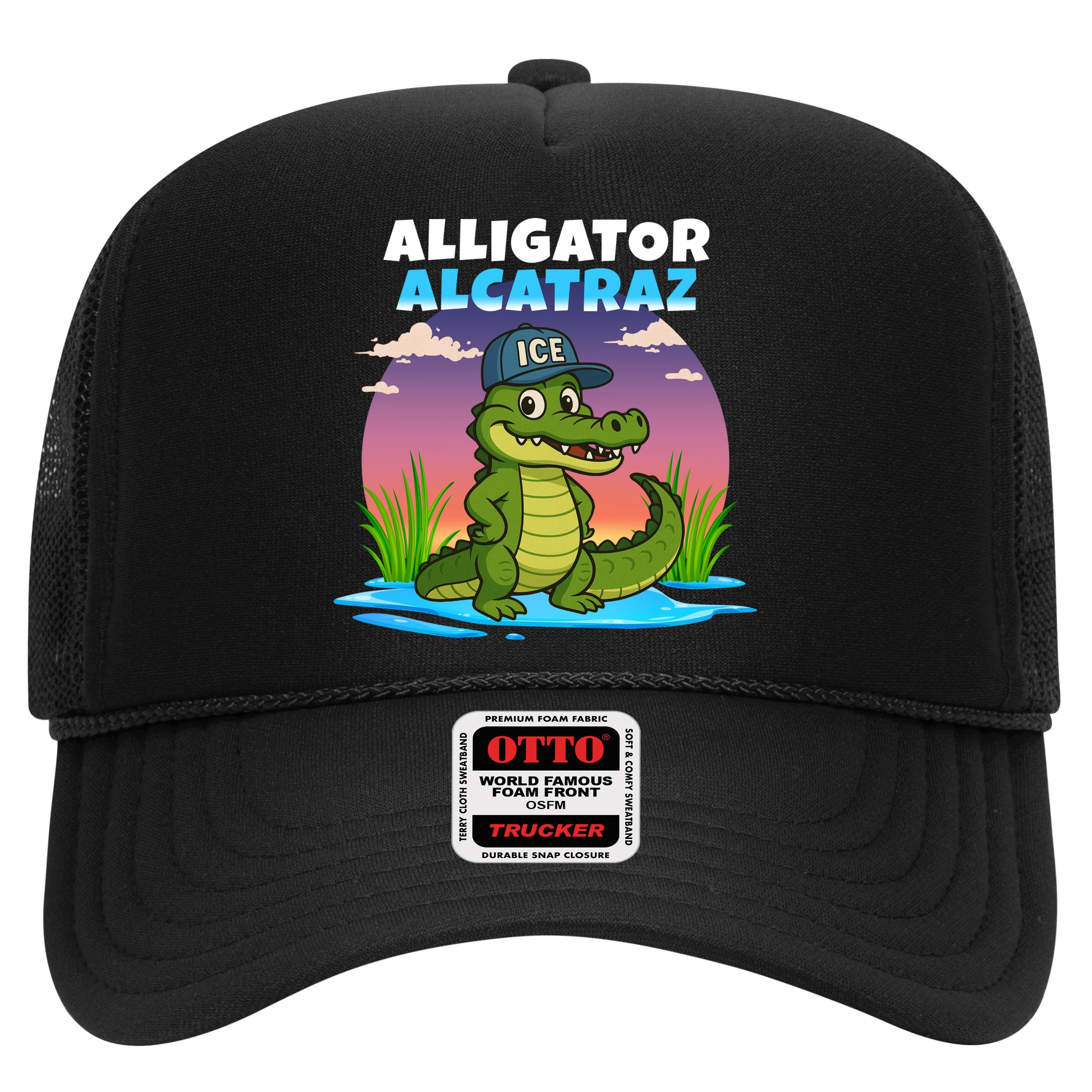 Alligator Alcatraz Sunset Hat