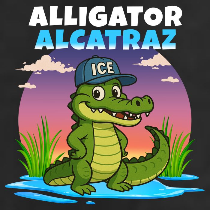 Alligator Alcatraz Sunset Hat