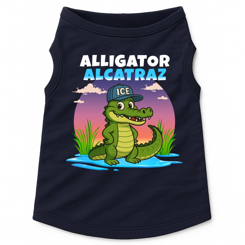 Alligator Alcatraz Sunset Doggie Tank