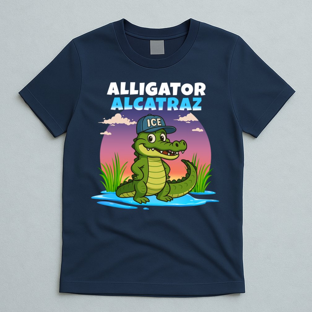 Alligator Alcatraz Sunset T-Shirt