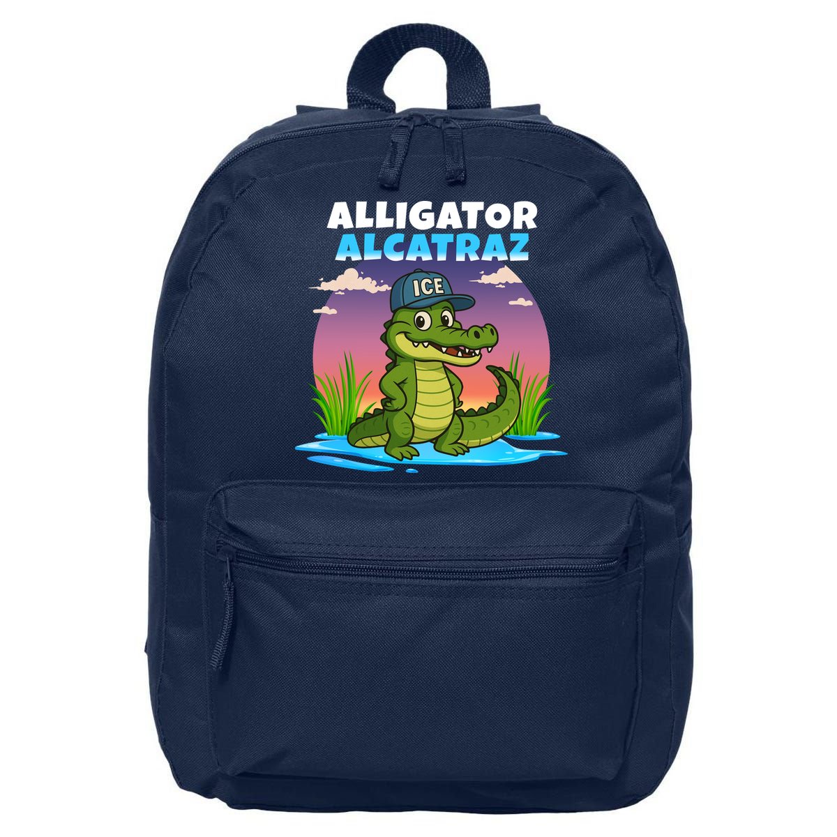 Alligator Alcatraz Sunset 16 in Basic Backpack