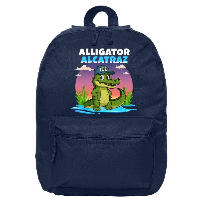 Alligator Alcatraz Sunset 16 in Basic Backpack