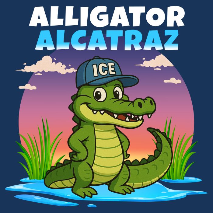 Alligator Alcatraz Sunset 16 in Basic Backpack