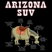 Arizona Az Suv Funny Joke Horse Mule Souvenir Gift Womens Tank Top