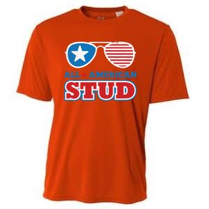 All American Stud Funny 4th Of July Independence Day Gift Cooling Performance Crew T-Shirt