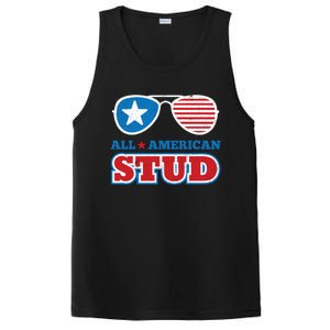 All American Stud Funny 4th Of July Independence Day Gift PosiCharge Competitor Tank