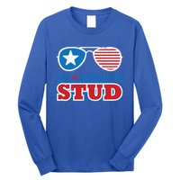 All American Stud Funny 4th Of July Independence Day Gift Long Sleeve Shirt