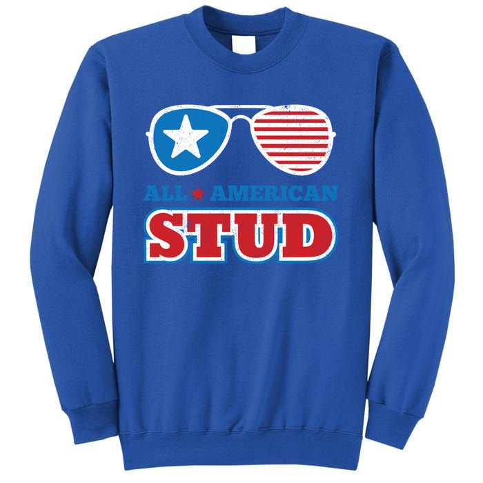 All American Stud Funny 4th Of July Independence Day Gift Sweatshirt