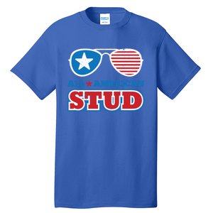 All American Stud Funny 4th Of July Independence Day Gift Tall T-Shirt