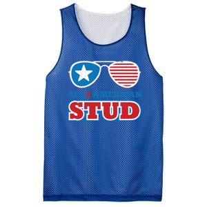 All American Stud Funny 4th Of July Independence Day Gift Mesh Reversible Basketball Jersey Tank