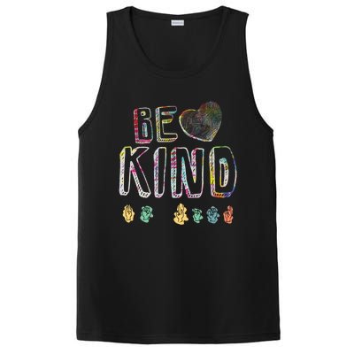 Asl American Sign Language Be Kind Hand Alphabet Gift PosiCharge Competitor Tank