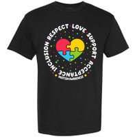 Autism Awareness Support Puzzle Heart Garment-Dyed Heavyweight T-Shirt