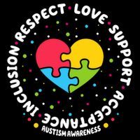 Autism Awareness Support Puzzle Heart 16 in Basic Backpack