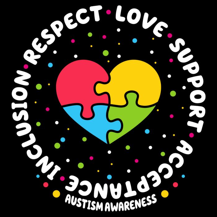 Autism Awareness Support Puzzle Heart 16 in Basic Backpack