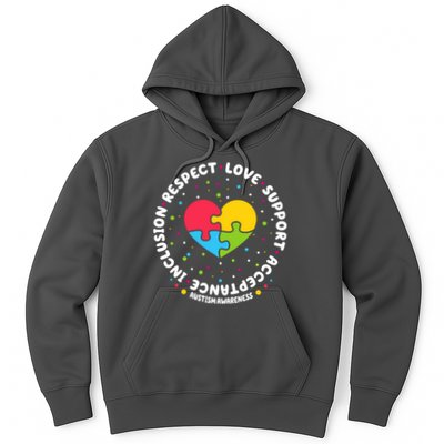 Autism Awareness Support Puzzle Heart Hoodie