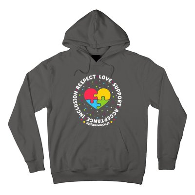 Autism Awareness Support Puzzle Heart Hoodie