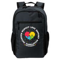 Autism Awareness Support Puzzle Heart Backpack