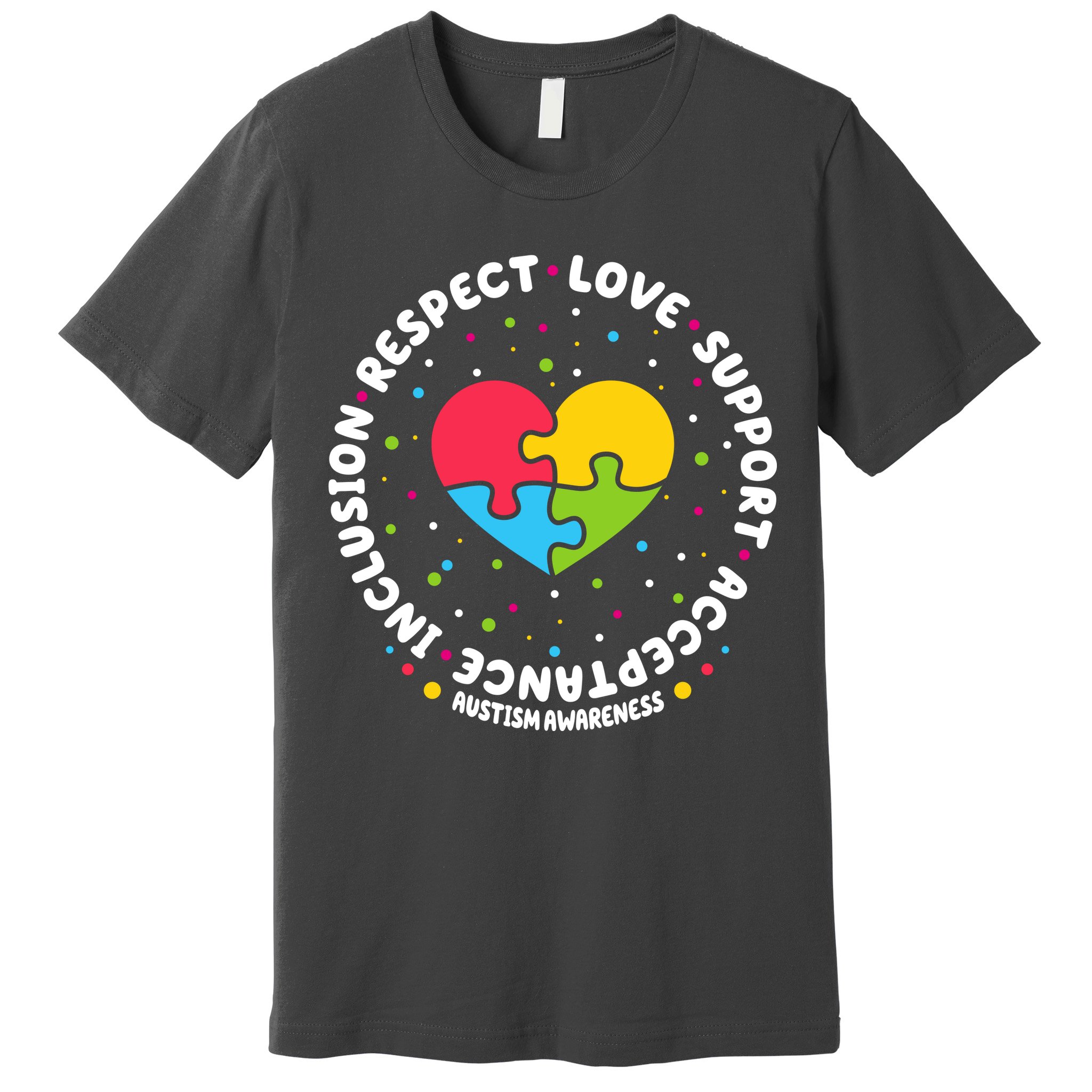 Autism Awareness Support Puzzle Heart Premium T-Shirt