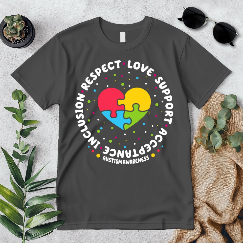 Autism Awareness Support Puzzle Heart Premium T-Shirt