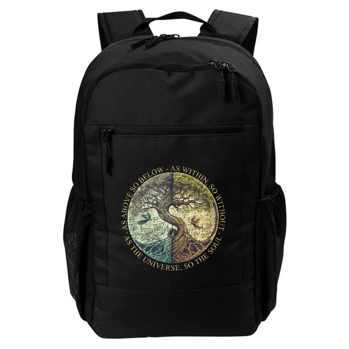 As Above So Below As Within So Without Tree Daily Commute Backpack