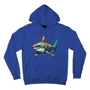 Autism Awareness Shark Puzzles Autism Mom Support Gift Hoodie