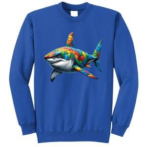 Autism Awareness Shark Puzzles Autism Mom Support Gift Sweatshirt