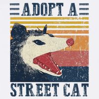 Adopt A S.T.R.E.E.T C..A.T Funny Opossum Cool Comfort Performance Bucket Hat