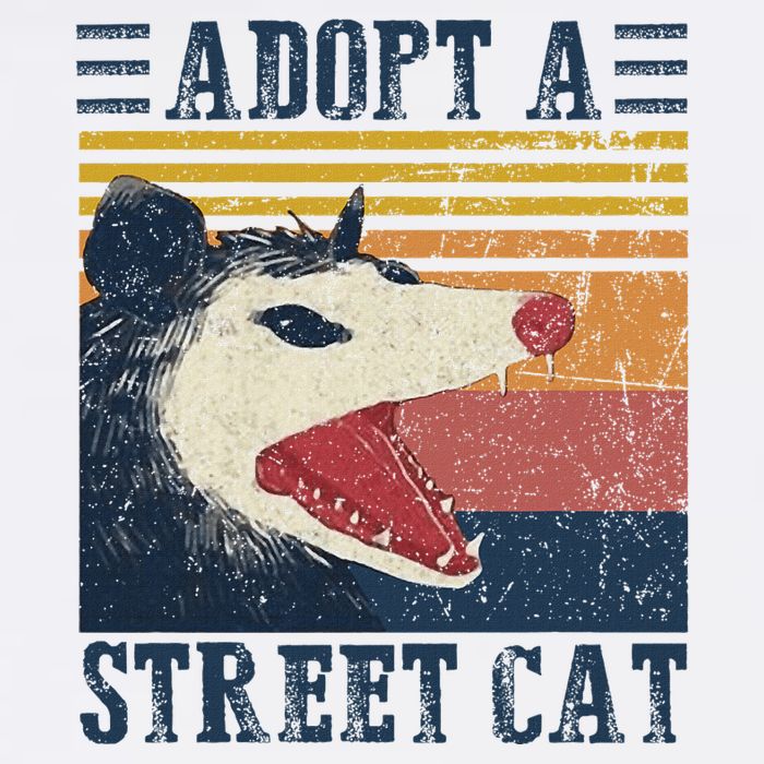 Adopt A S.T.R.E.E.T C..A.T Funny Opossum Baby Bodysuit